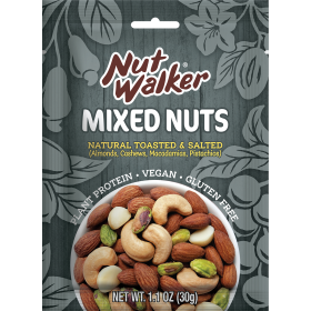 NATURAL TOASTED & SALTED MIXED NUT - HỖN HỢP HẠT KHÔ RANG MUỐI 30gr