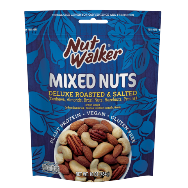 DELUXE ROASTED & SALTED MIXED NUTS - HẠT HỖN HỢP CAO CẤP RANG MUỐI 454gr