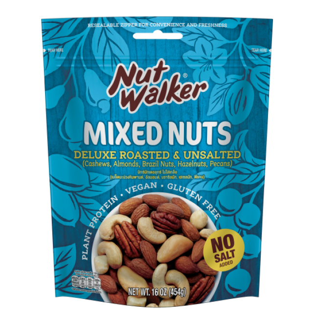 MIXED NUT DELUXE ROASTED UNSALTED - HỖN HỢP HẠT KHÔ CAO CẤP RANG KHÔNG MUỐI 454gr 