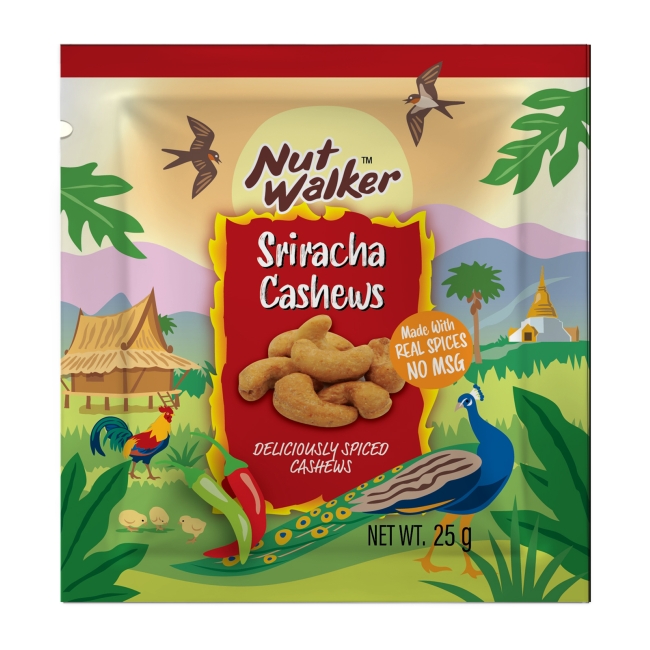 SRIRACHA CASHEWS - HẠT ĐIỀU TẨM TƯƠNG ỚT SIRACHA 25gr