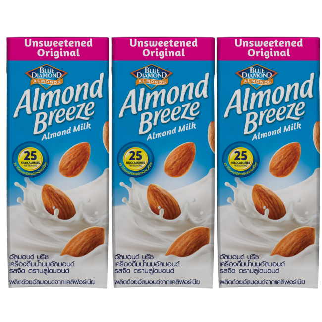 Almond Breeze Nguyên chất Không đường 180ml